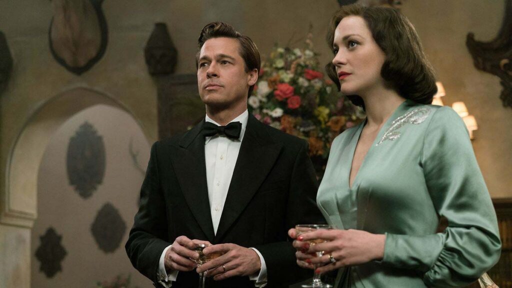 Allied filminde Brad Pitt ve Marion Cotillard