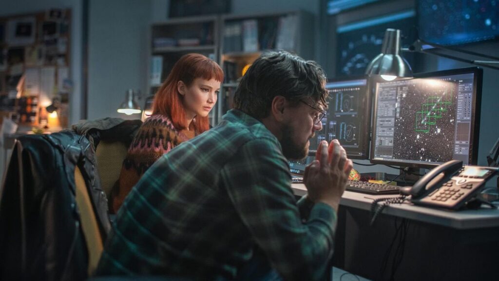 Don't Look Up filminde Leonardo DiCaprio ve Jennifer Lawrence'ın astronom karakterleri
