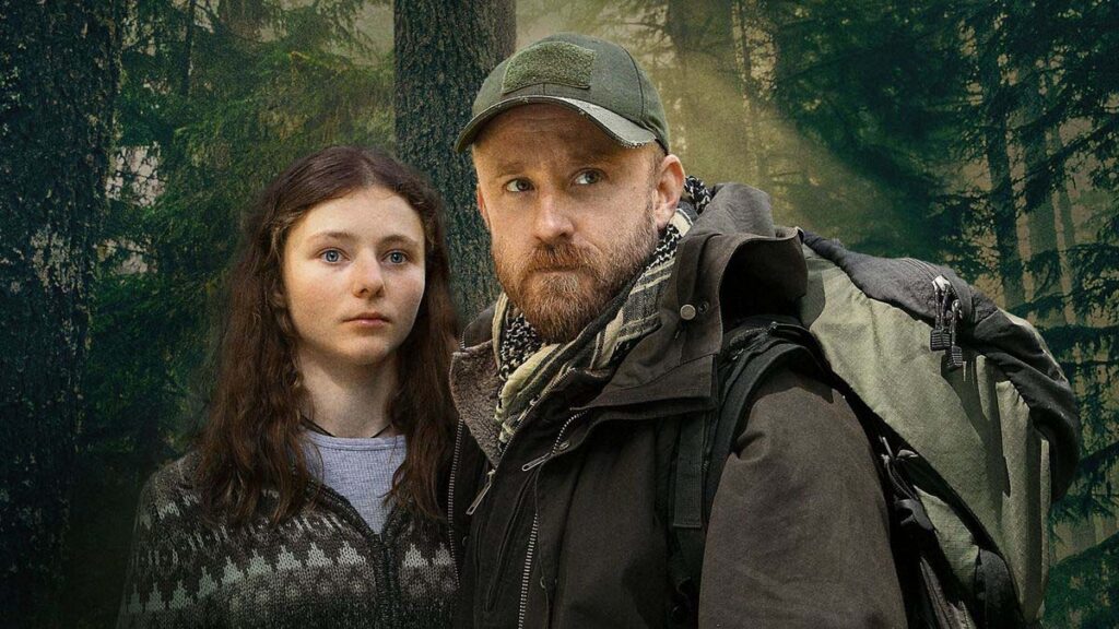 Leave No Trace (2018) filminde Ben Foster ve Thomasin McKenzie