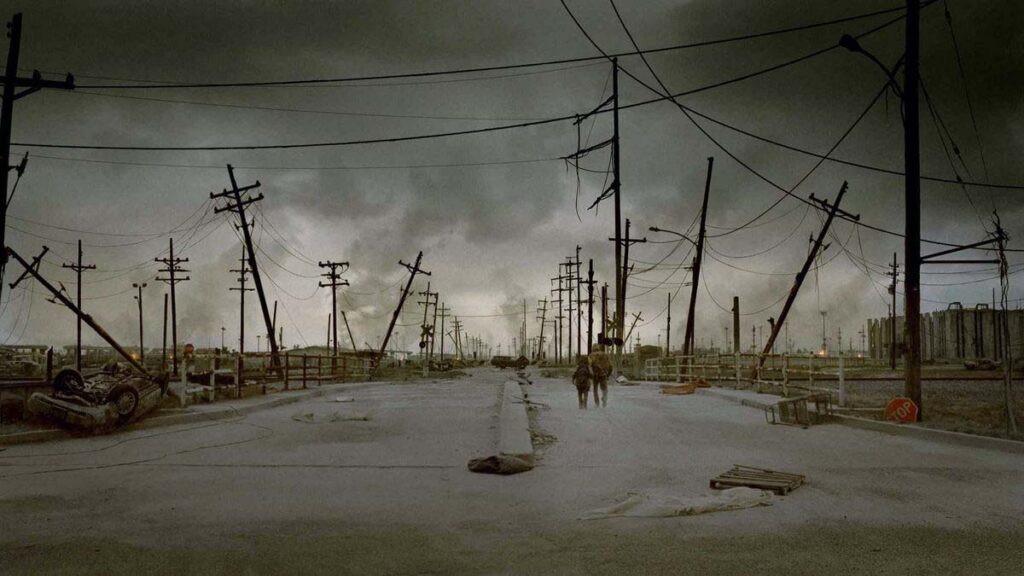 The Road (2009) filminde Viggo Mortensen ve Kodi Smit-McPhee
