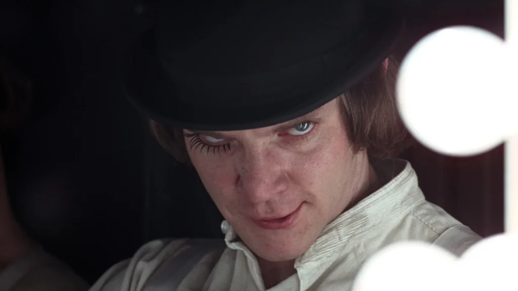en iyi kötü karakterler - A Clockwork Orange (1971) filminde Alex DeLarge