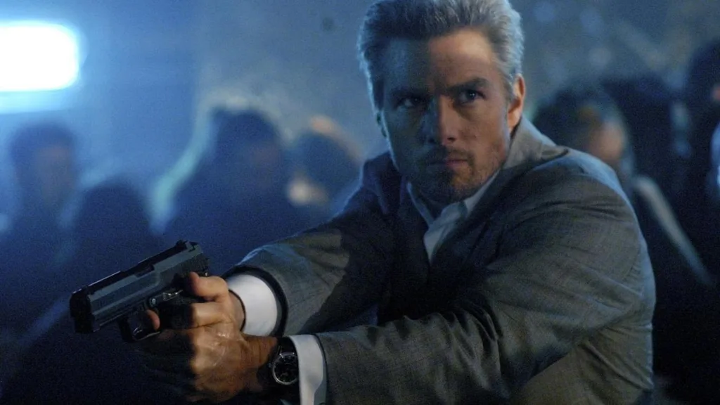 Collateral filminde Vincent ve Max gece takside