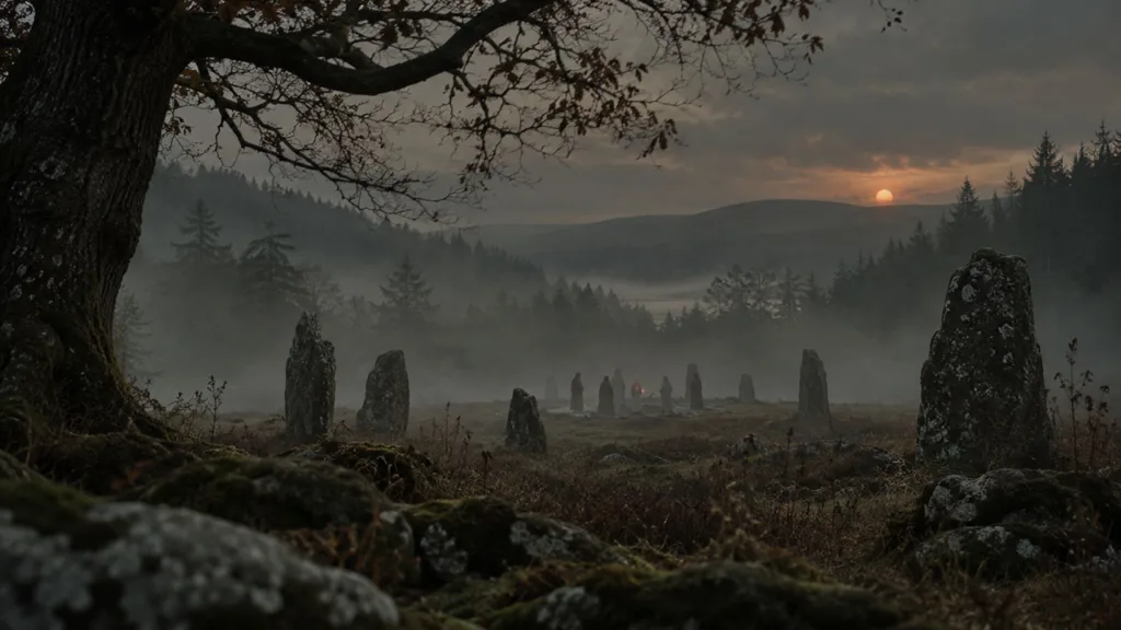 Folk horror türünü temsil eden kırsal ve tekinsiz atmosfer