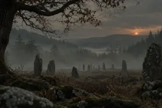 Folk horror türünü temsil eden kırsal ve tekinsiz atmosfer