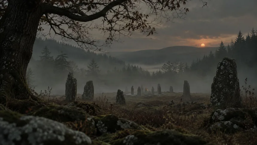 Folk horror türünü temsil eden kırsal ve tekinsiz atmosfer